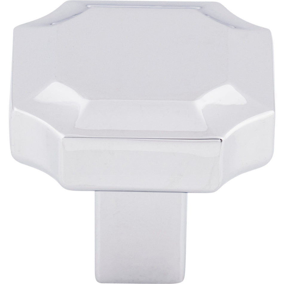 Top Knobs TK3020PC: 1-1/4" Davenport Square Cabinet Knob - Polished Chrome