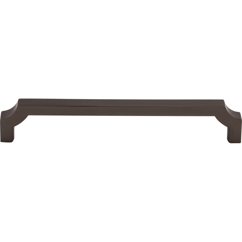 Top Knobs TK3023AG: 6-5/16" cc Davenport Square Bar Cabinet Pull - Ash Gray