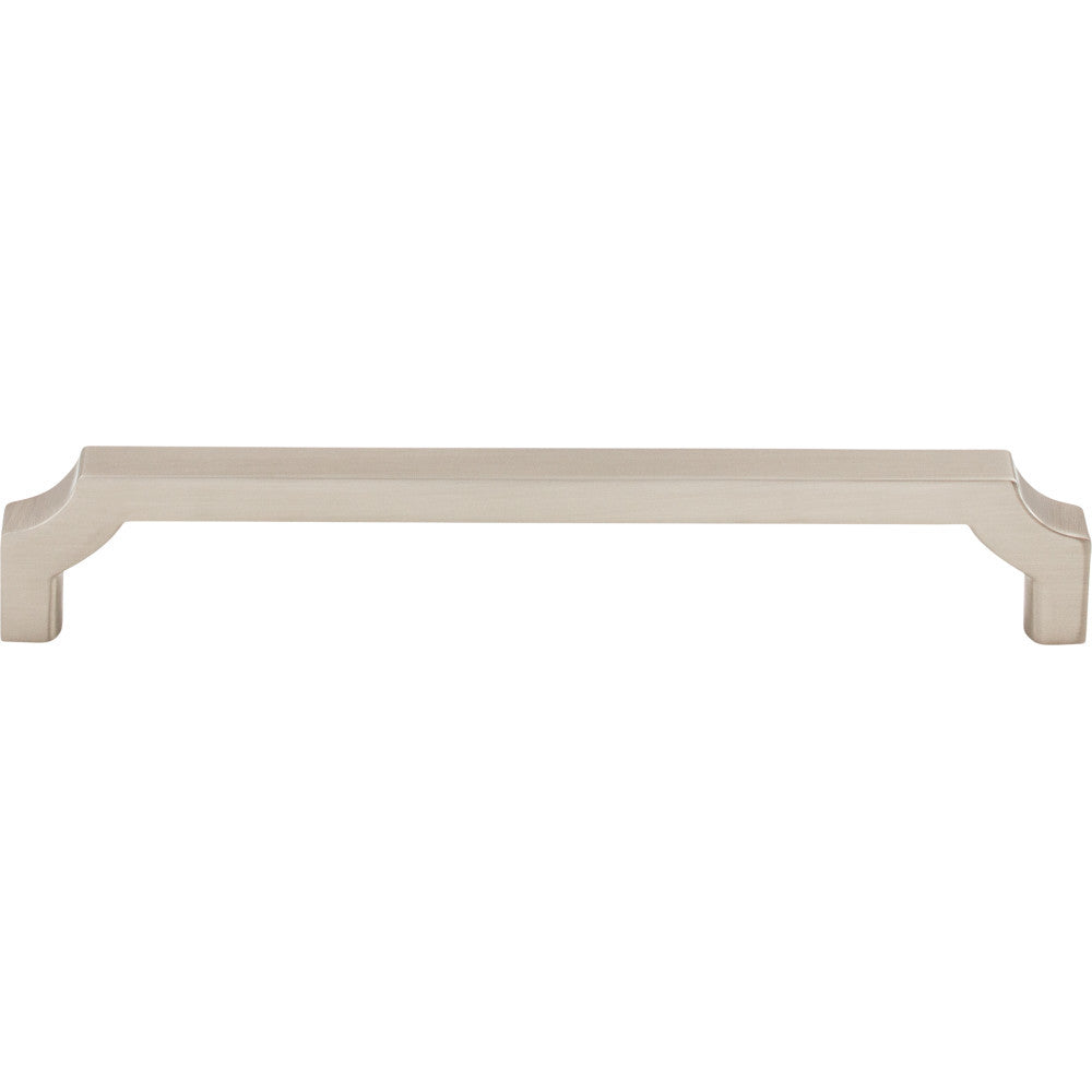 Top Knobs TK3023BSN: 6-5/16" cc Davenport Square Bar Cabinet Pull - Brushed Satin Nickel