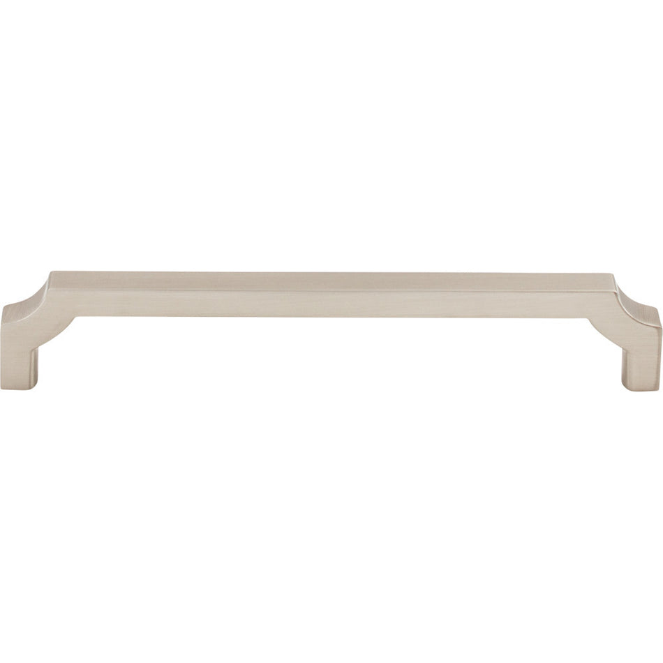 Top Knobs TK3023BSN: 6-5/16" cc Davenport Square Bar Cabinet Pull - Brushed Satin Nickel