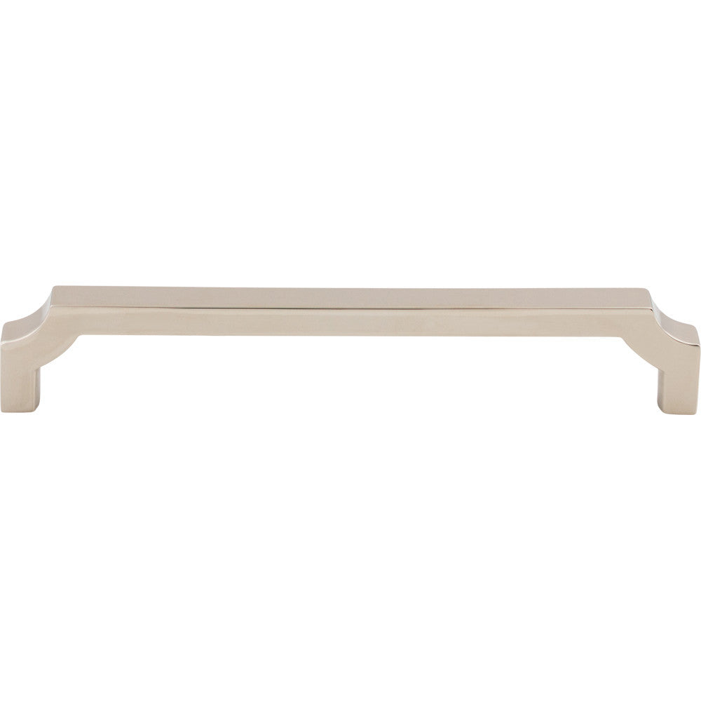 Top Knobs TK3023PN: 6-5/16" cc Davenport Square Bar Cabinet Pull - Polished Nickel