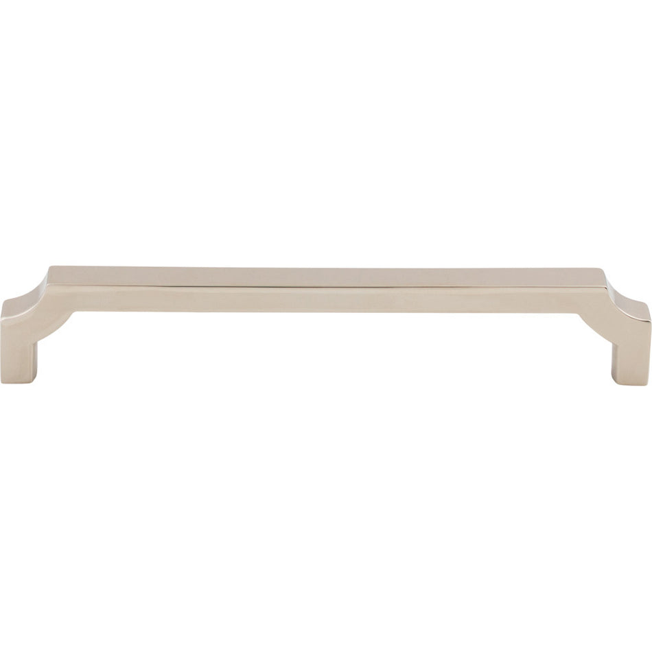Top Knobs TK3023PN: 6-5/16" cc Davenport Square Bar Cabinet Pull - Polished Nickel