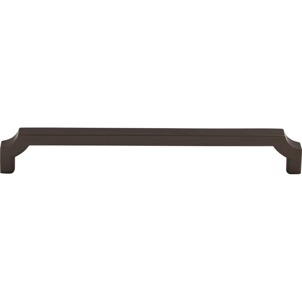 Top Knobs TK3024AG: 7-9/16" cc Davenport Square Bar Cabinet Pull - Ash Gray