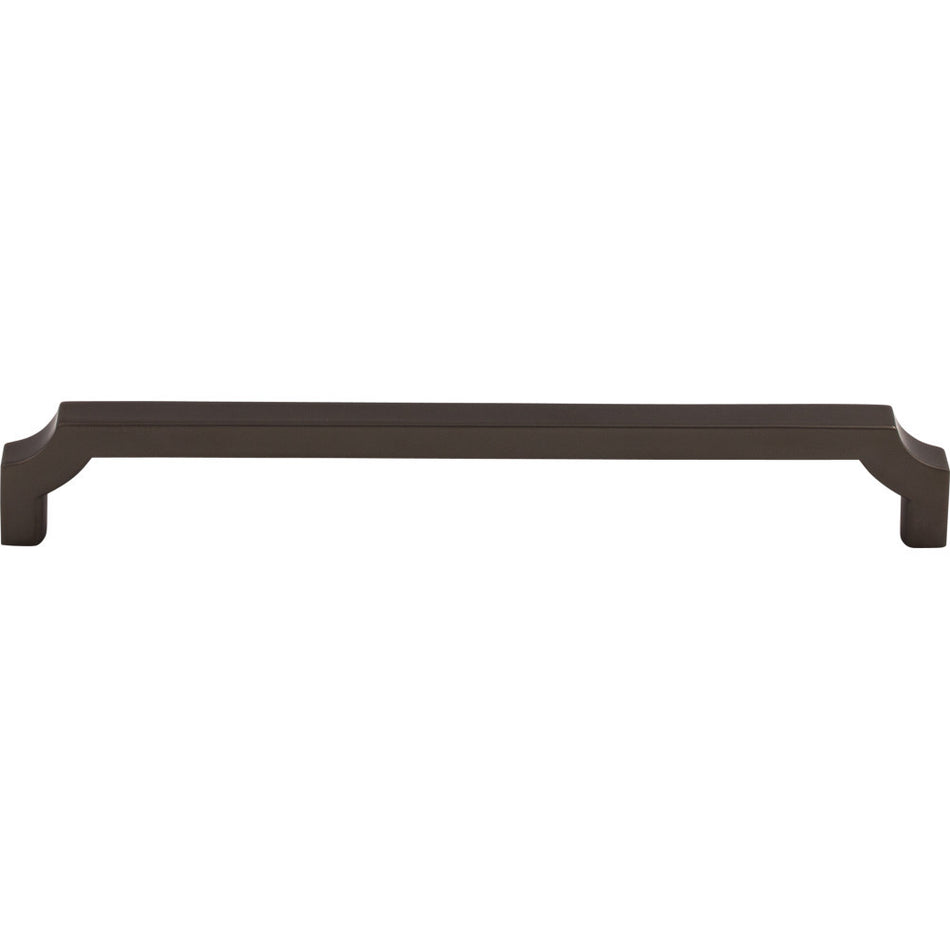 Top Knobs TK3024AG: 7-9/16" cc Davenport Square Bar Cabinet Pull - Ash Gray