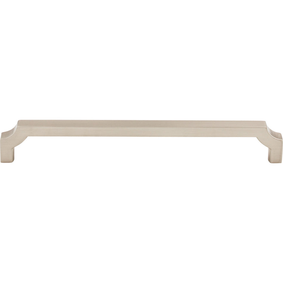 Top Knobs TK3024BSN: 7-9/16" cc Davenport Square Bar Cabinet Pull - Brushed Satin Nickel