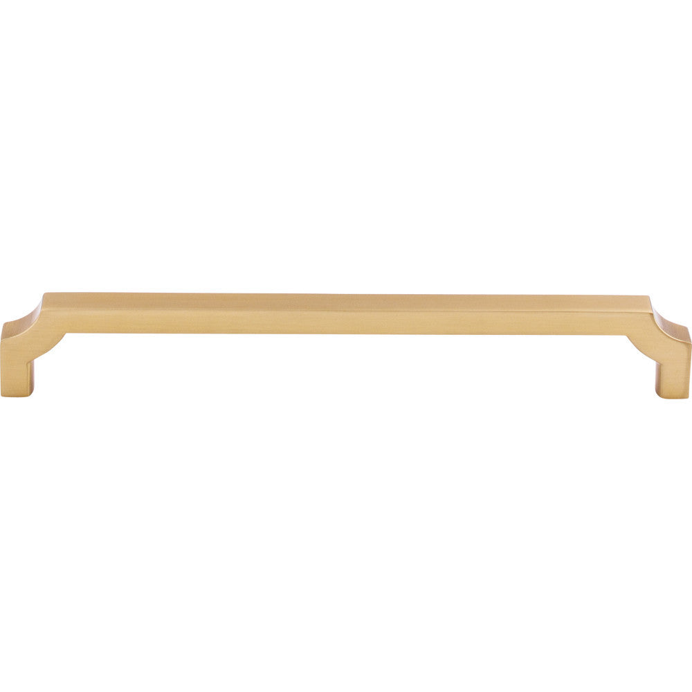 Top Knobs TK3024HB: 7-9/16" cc Davenport Square Bar Cabinet Pull - Honey Bronze