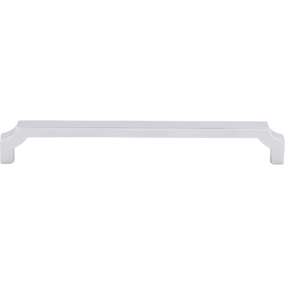 Top Knobs TK3024PC: 7-9/16" cc Davenport Square Bar Cabinet Pull - Polished Chrome