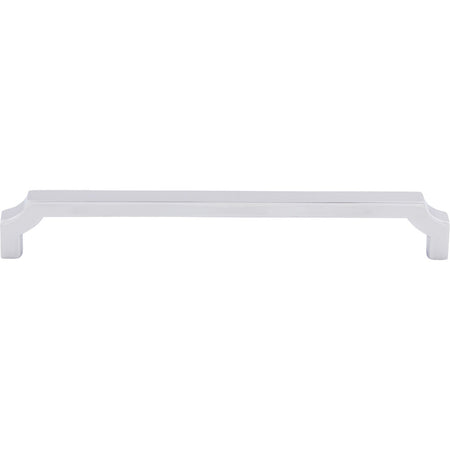 Top Knobs TK3024PC: 7-9/16" cc Davenport Square Bar Cabinet Pull - Polished Chrome