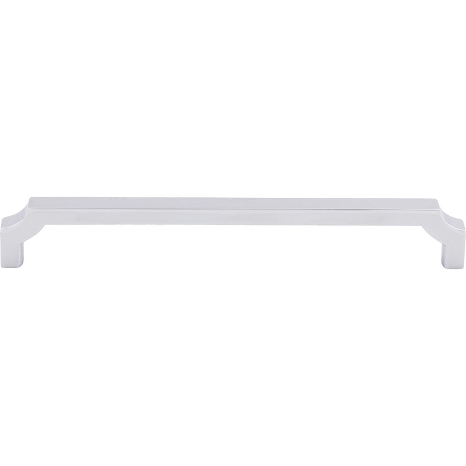 Top Knobs TK3024PC: 7-9/16" cc Davenport Square Bar Cabinet Pull - Polished Chrome