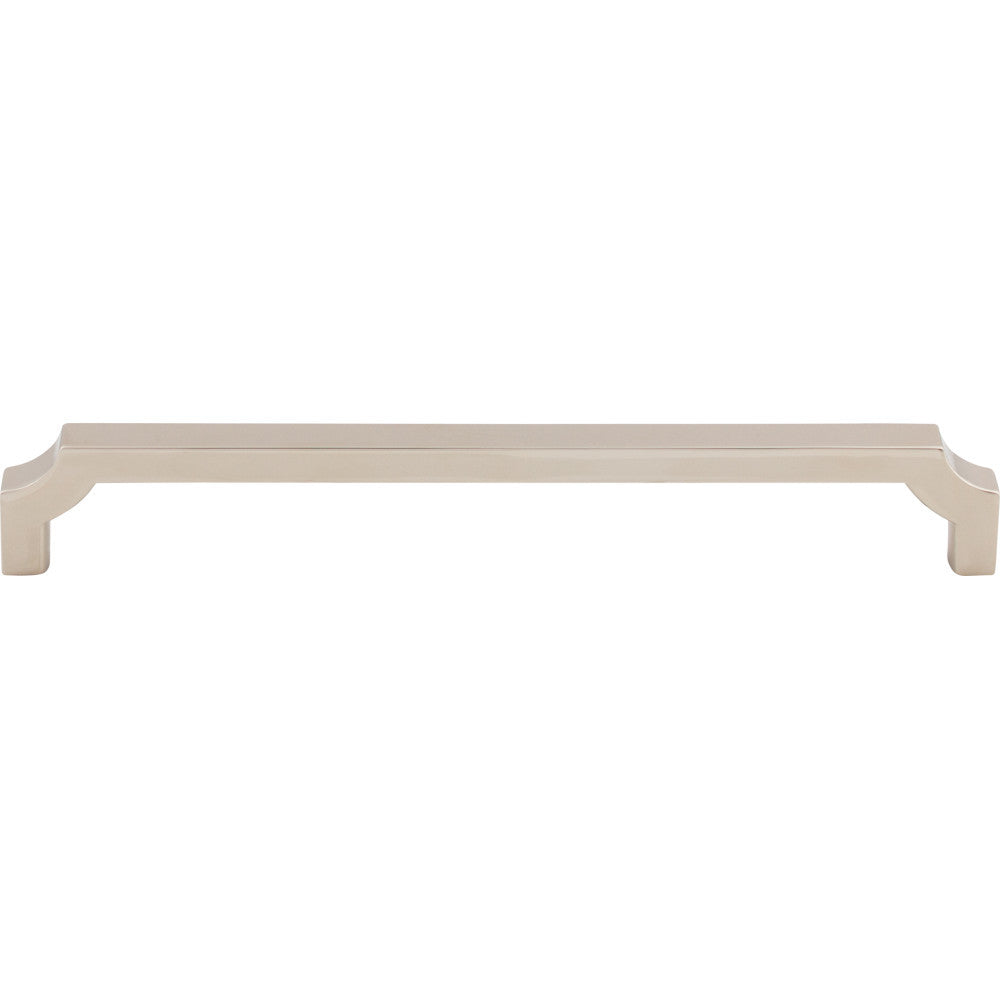 Top Knobs TK3024PN: 7-9/16" cc Davenport Square Bar Cabinet Pull - Polished Nickel