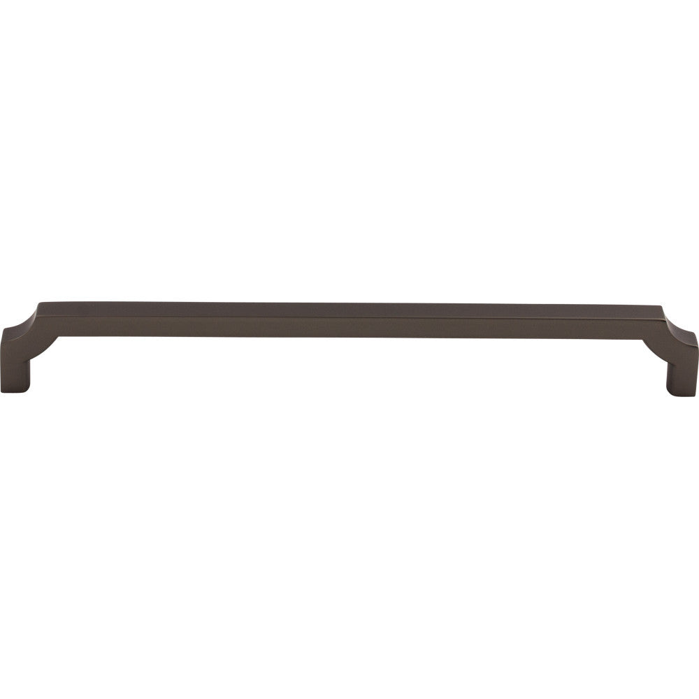 Top Knobs TK3025AG: 8-13/16" cc Davenport Square Bar Cabinet Pull - Ash Gray