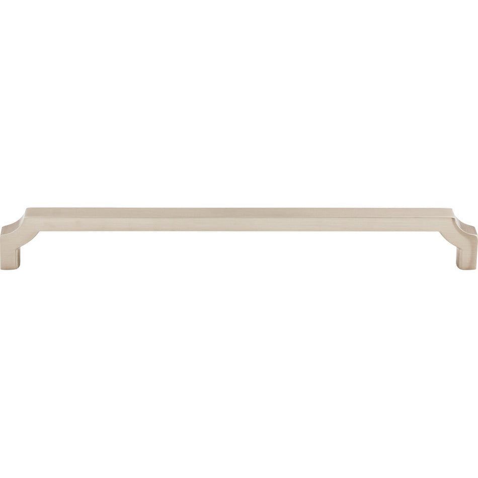Top Knobs TK3025BSN: 8-13/16" cc Davenport Square Bar Cabinet Pull - Brushed Satin Nickel