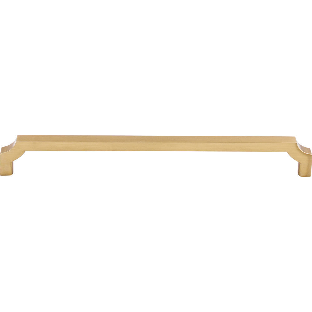 Top Knobs TK3025HB: 8-13/16" cc Davenport Square Bar Cabinet Pull - Honey Bronze
