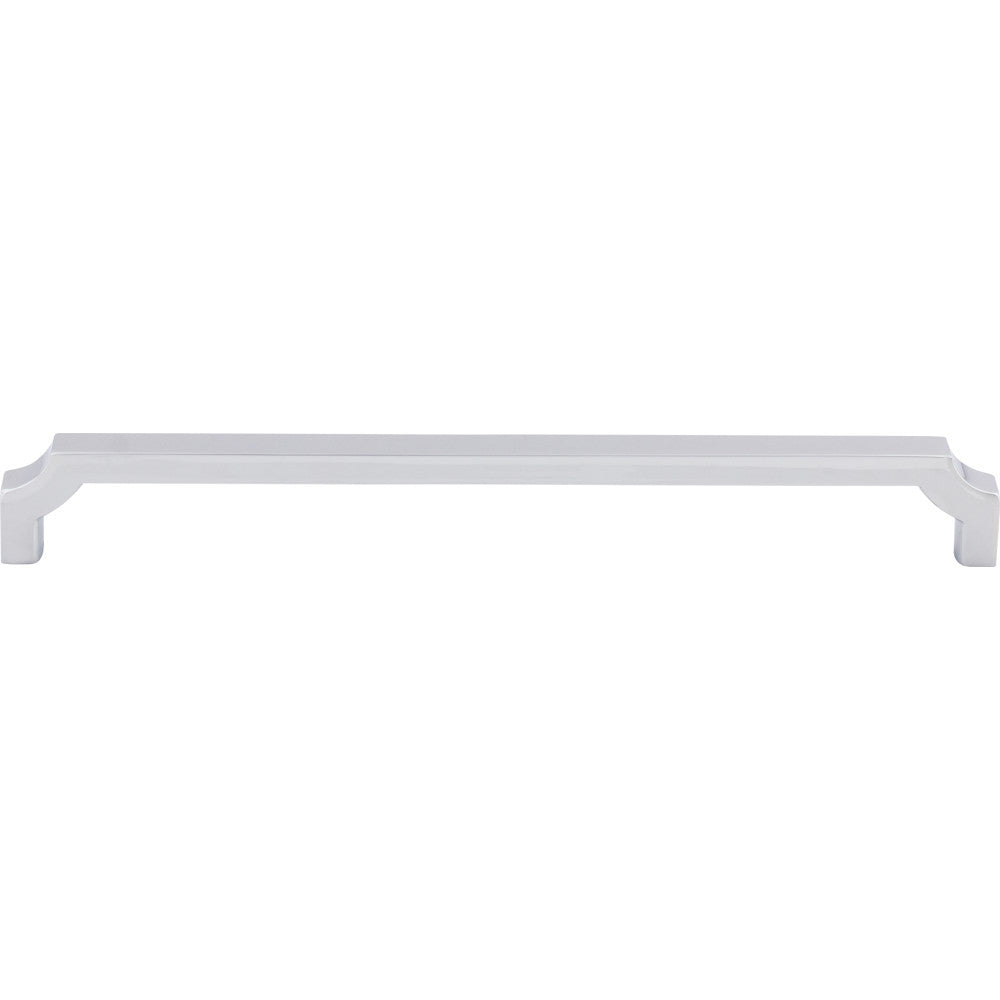 Top Knobs TK3025PC: 8-13/16" cc Davenport Square Bar Cabinet Pull - Polished Chrome