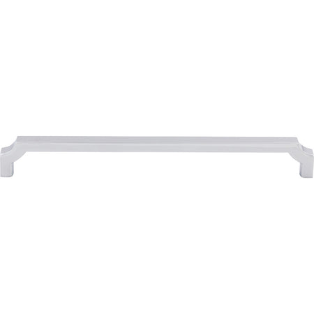 Top Knobs TK3025PC: 8-13/16" cc Davenport Square Bar Cabinet Pull - Polished Chrome