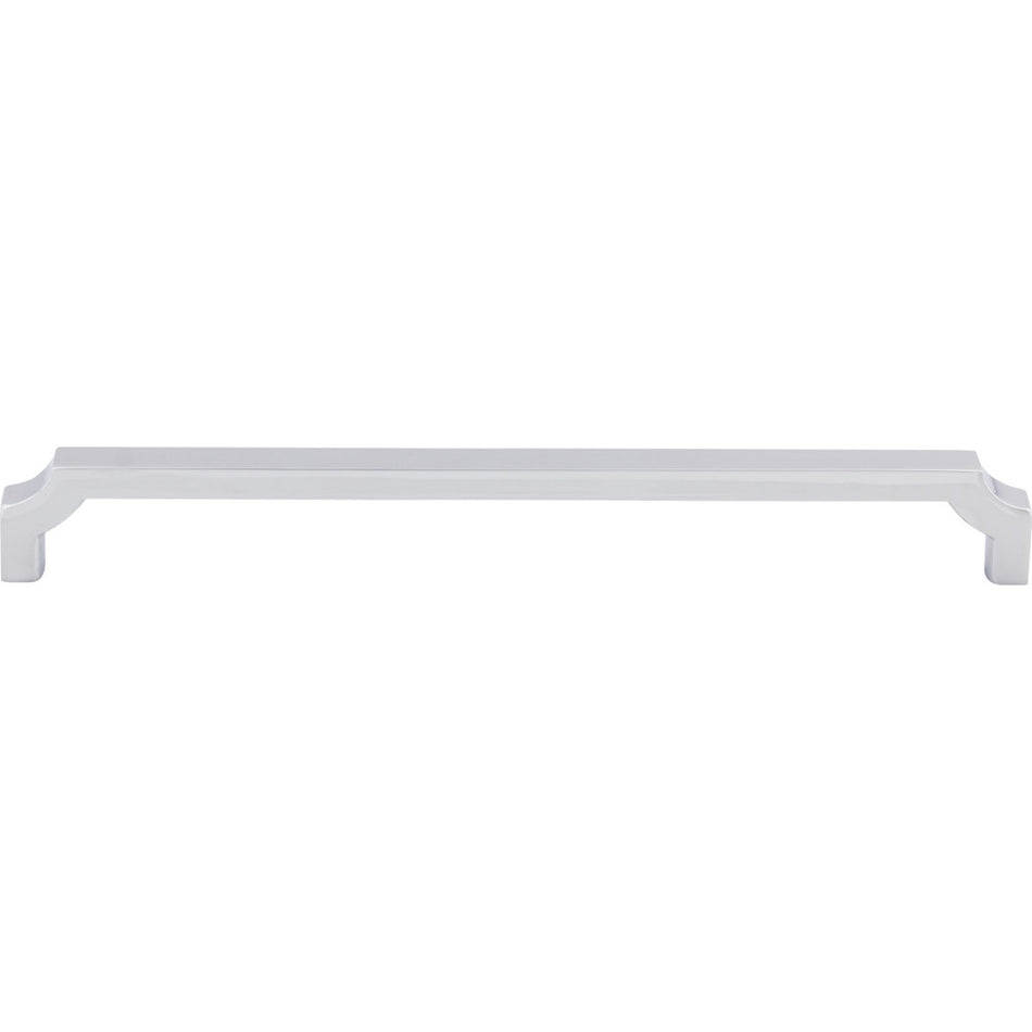 Top Knobs TK3025PC: 8-13/16" cc Davenport Square Bar Cabinet Pull - Polished Chrome