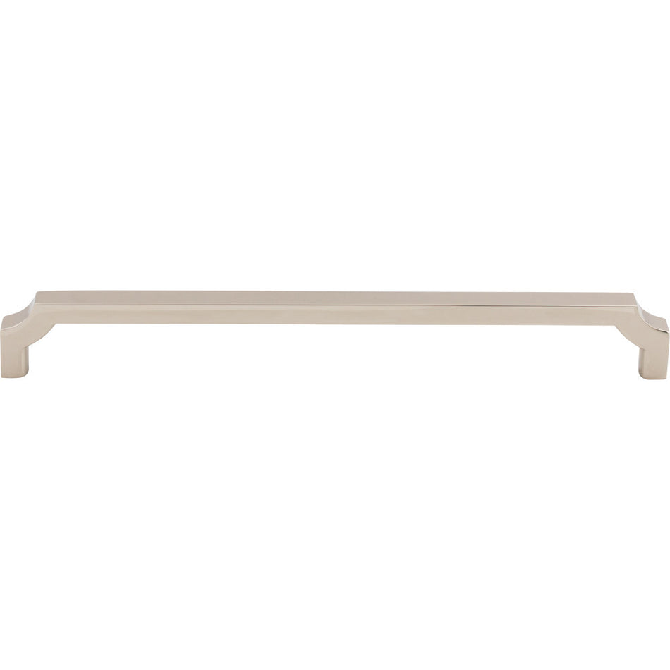 Top Knobs TK3025PN: 8-13/16" cc Davenport Square Bar Cabinet Pull - Polished Nickel