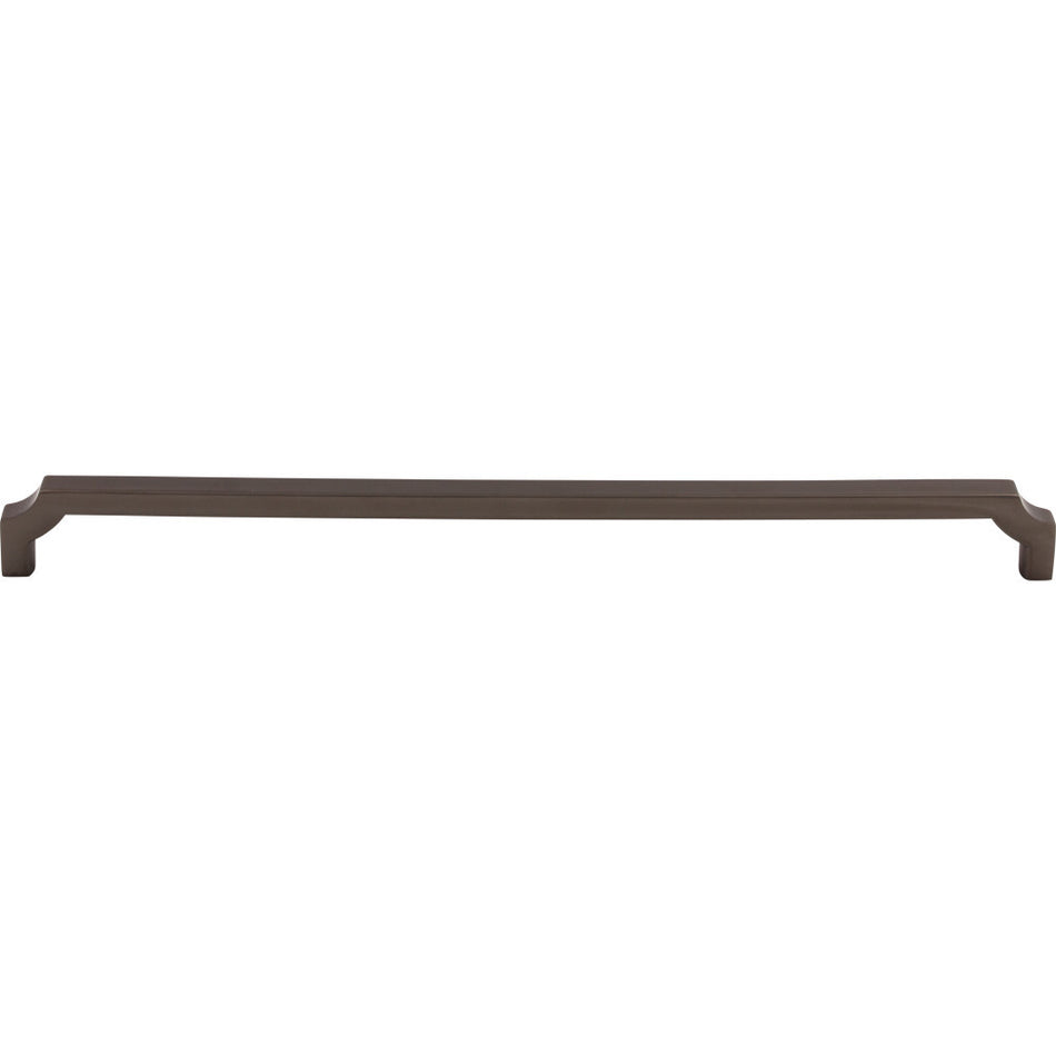 Top Knobs TK3026AG: 12" cc Davenport Square Bar Cabinet Pull - Ash Gray