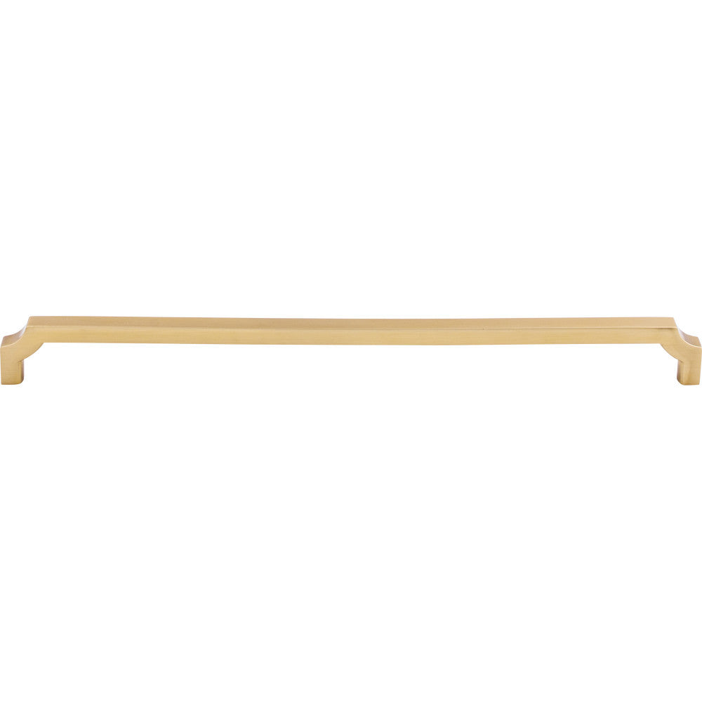 Top Knobs TK3026HB: 12" cc Davenport Square Bar Cabinet Pull - Honey Bronze