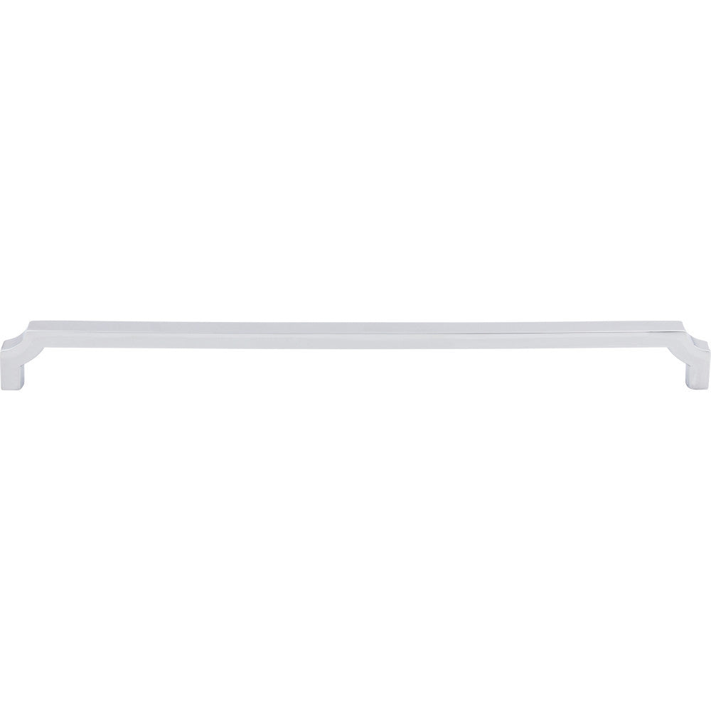 Top Knobs TK3026PC: 12" cc Davenport Square Bar Cabinet Pull - Polished Chrome