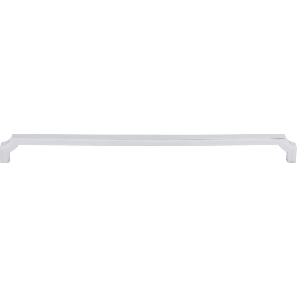 Top Knobs TK3026PC: 12" cc Davenport Square Bar Cabinet Pull - Polished Chrome