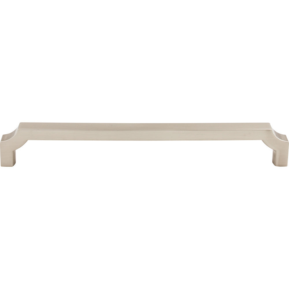 Top Knobs TK3027BSN: 12" cc Davenport Square Bar Cabinet Pull - Brushed Satin Nickel