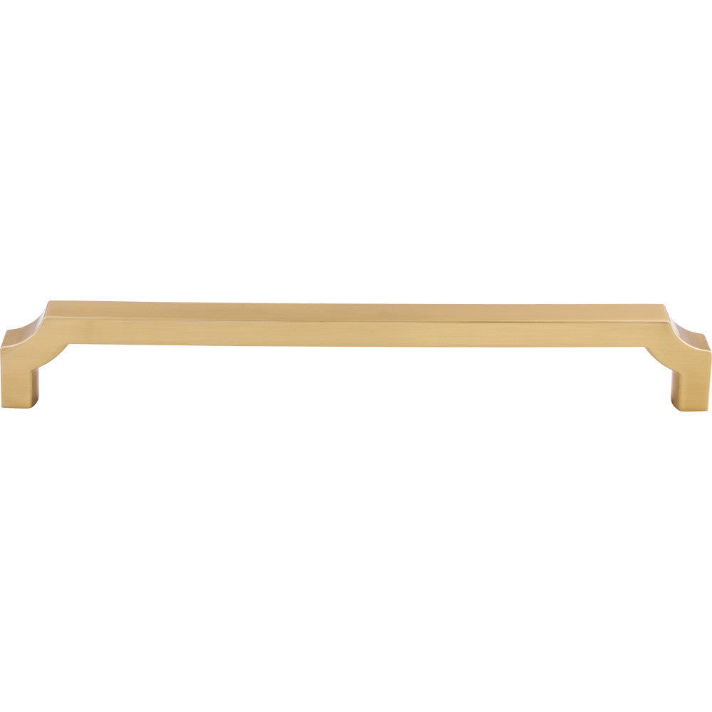 Top Knobs TK3027HB: 12" cc Davenport Square Bar Cabinet Pull - Honey Bronze