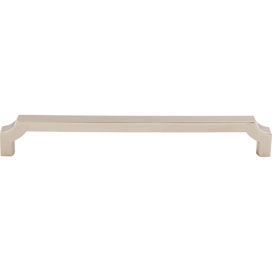 Top Knobs TK3027PN: 12" cc Davenport Square Bar Cabinet Pull - Polished Nickel