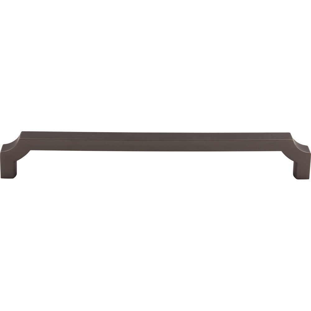 Top Knobs TK3028AG: 18" cc Davenport Square Bar Cabinet Pull - Ash Gray