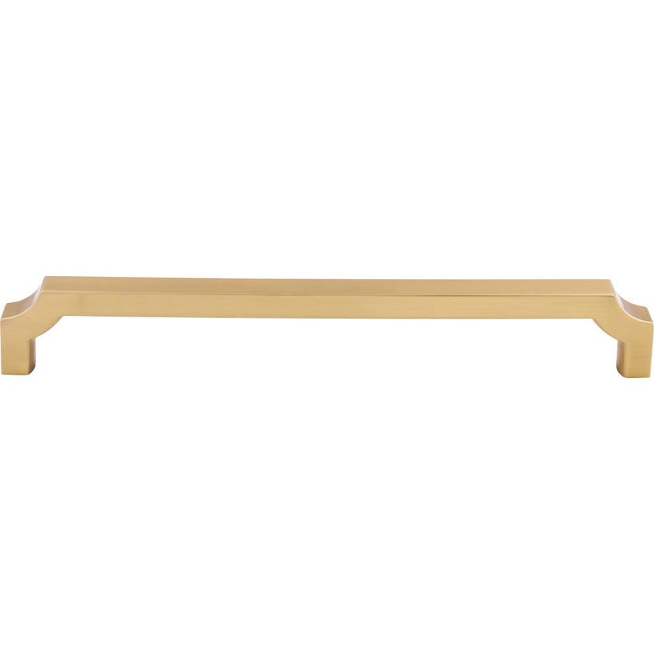 Top Knobs TK3028HB: 18" cc Davenport Square Bar Cabinet Pull - Honey Bronze