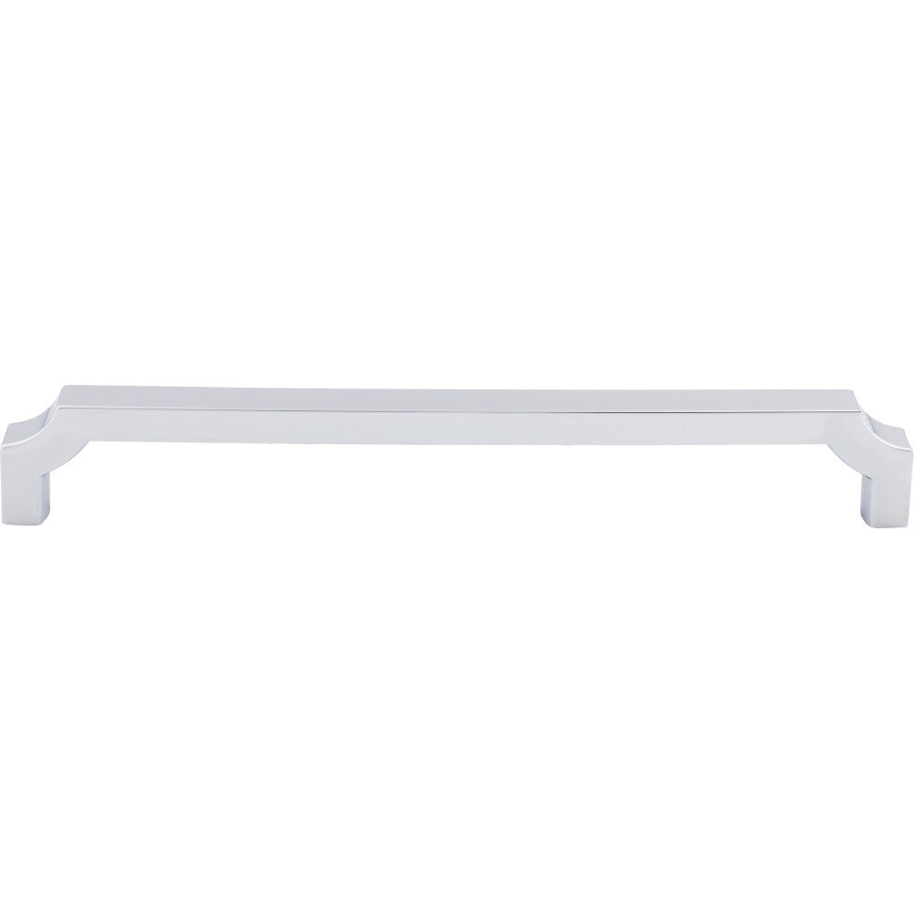 Top Knobs TK3028PC: 18" cc Davenport Square Bar Cabinet Pull - Polished Chrome