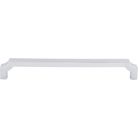 Top Knobs TK3028PC: 18" cc Davenport Square Bar Cabinet Pull - Polished Chrome