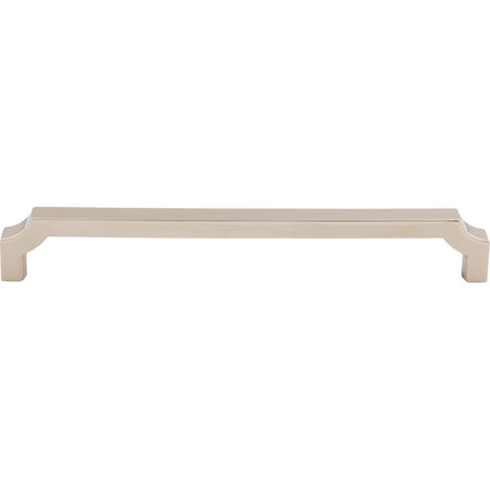Top Knobs TK3028PN: 18" cc Davenport Square Bar Cabinet Pull - Polished Nickel