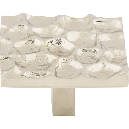 Top Knobs TK302PN: 1-15/16" Cobblestone Square Cabinet Knob - Polished Nickel