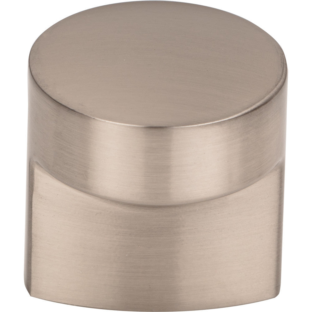 Top Knobs TK3040BSN: 1-1/8" Hartridge Round Cabinet Knob - Brushed Satin Nickel