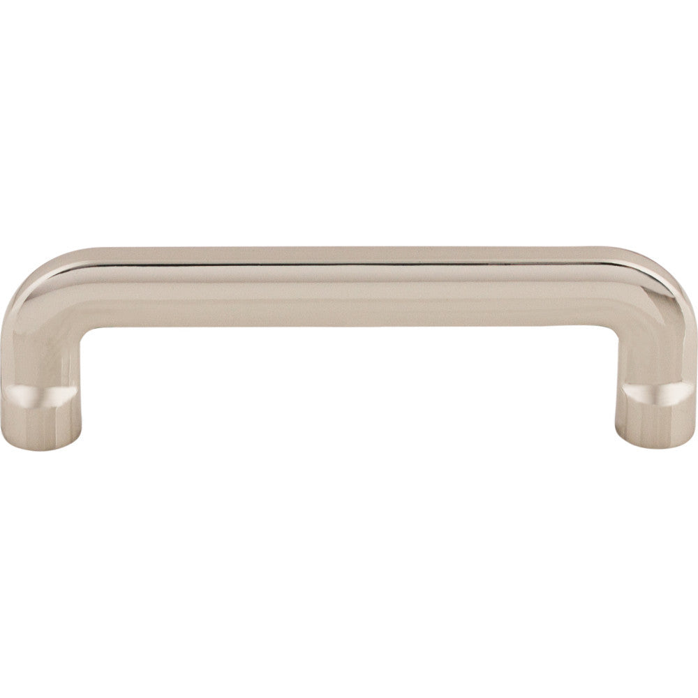 Top Knobs TK3041PN: 3-3/4" cc Hartridge D-Handle Cabinet Pull - Polished Nickel
