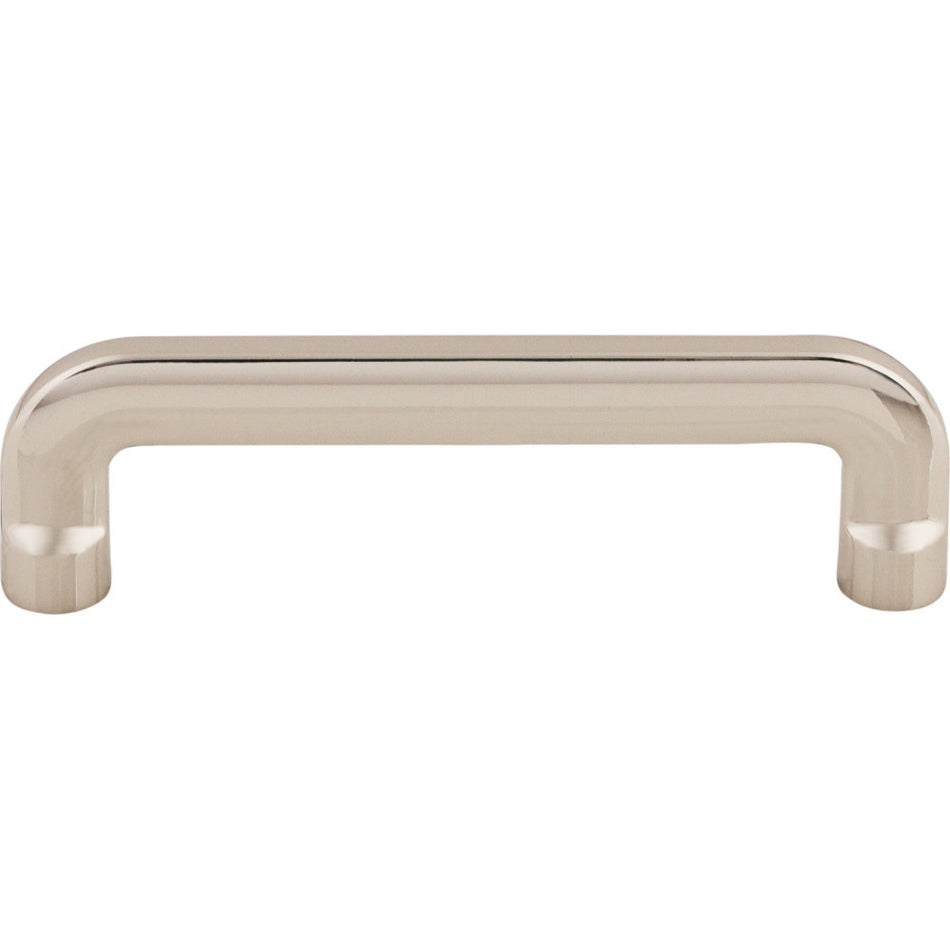 Top Knobs TK3041PN: 3-3/4" cc Hartridge D-Handle Cabinet Pull - Polished Nickel