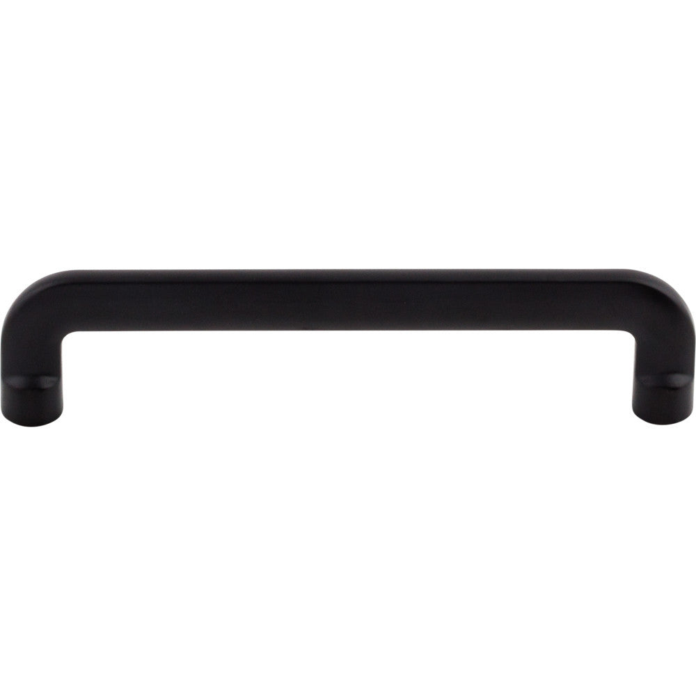 Top Knobs TK3042BLK: 5-1/16" cc Hartridge D-Handle Cabinet Pull - Flat Black