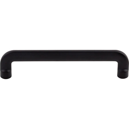 Top Knobs TK3042BLK: 5-1/16" cc Hartridge D-Handle Cabinet Pull - Flat Black