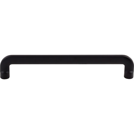 Top Knobs TK3043BLK: 6-5/16" cc Hartridge D-Handle Cabinet Pull - Flat Black