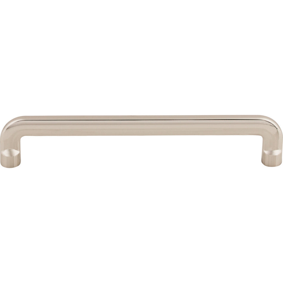 Top Knobs TK3043PN: 6-5/16" cc Hartridge D-Handle Cabinet Pull - Polished Nickel