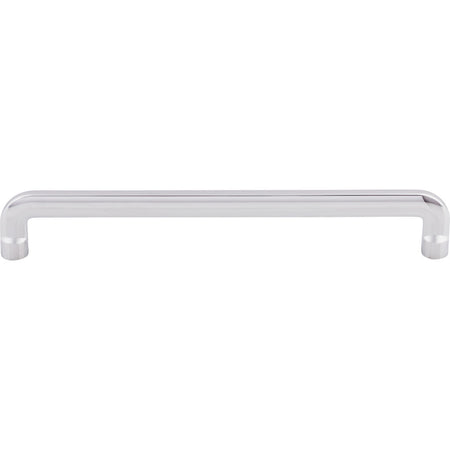 Top Knobs TK3044PC: 7-9/16" cc Hartridge D-Handle Cabinet Pull - Polished Chrome