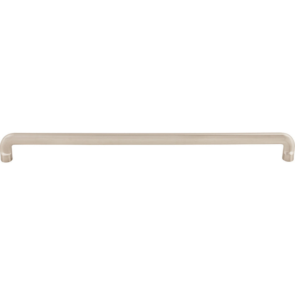 Top Knobs TK3046BSN: 12" cc Hartridge D-Handle Cabinet Pull - Brushed Satin Nickel