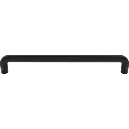 Top Knobs TK3047BLK: 12" cc Hartridge D-Handle Cabinet Pull - Flat Black