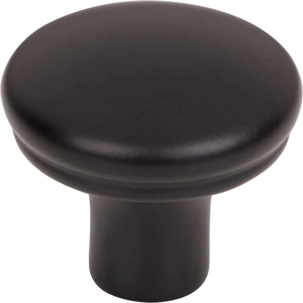 Top Knobs TK3050BLK: 1-1/4" Julian Round Cabinet Knob - Flat Black