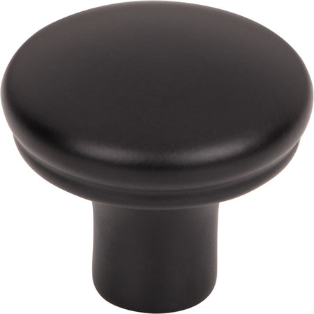 Top Knobs TK3050BLK: 1-1/4" Julian Round Cabinet Knob - Flat Black