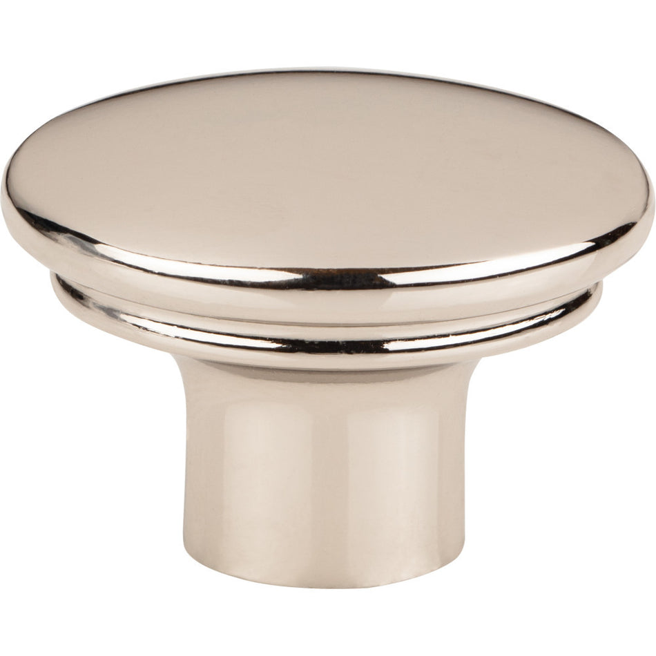 Top Knobs TK3051PN: 1-3/8" Julian Round Cabinet Knob - Polished Nickel