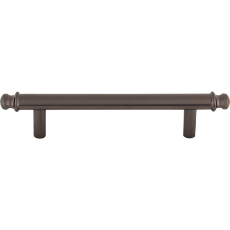 Top Knobs TK3052AG: 3-3/4" cc Julian Round Bar Cabinet Pull - Ash Gray