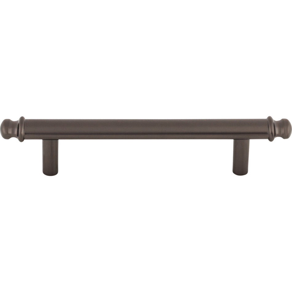 Top Knobs TK3052AG: 3-3/4" cc Julian Round Bar Cabinet Pull - Ash Gray