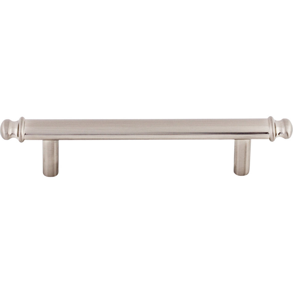 Top Knobs TK3052BSN: 3-3/4" cc Julian Round Bar Cabinet Pull - Brushed Satin Nickel